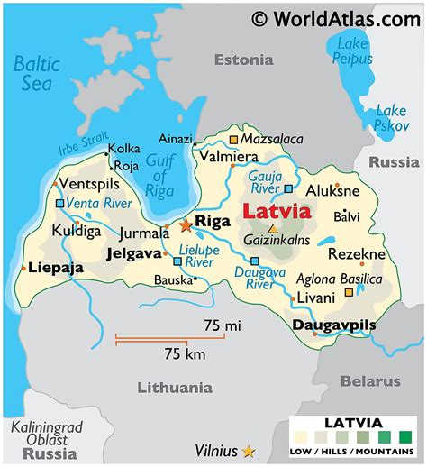 Latvia Maps & Facts .